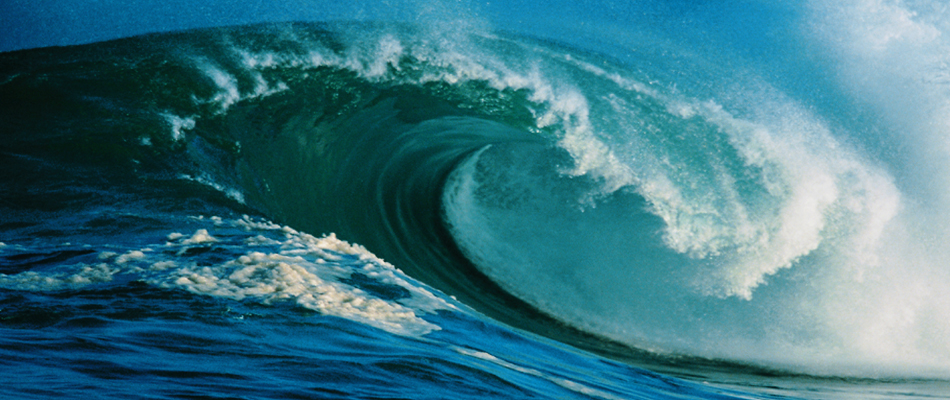 foto di un'onda gigantesca
